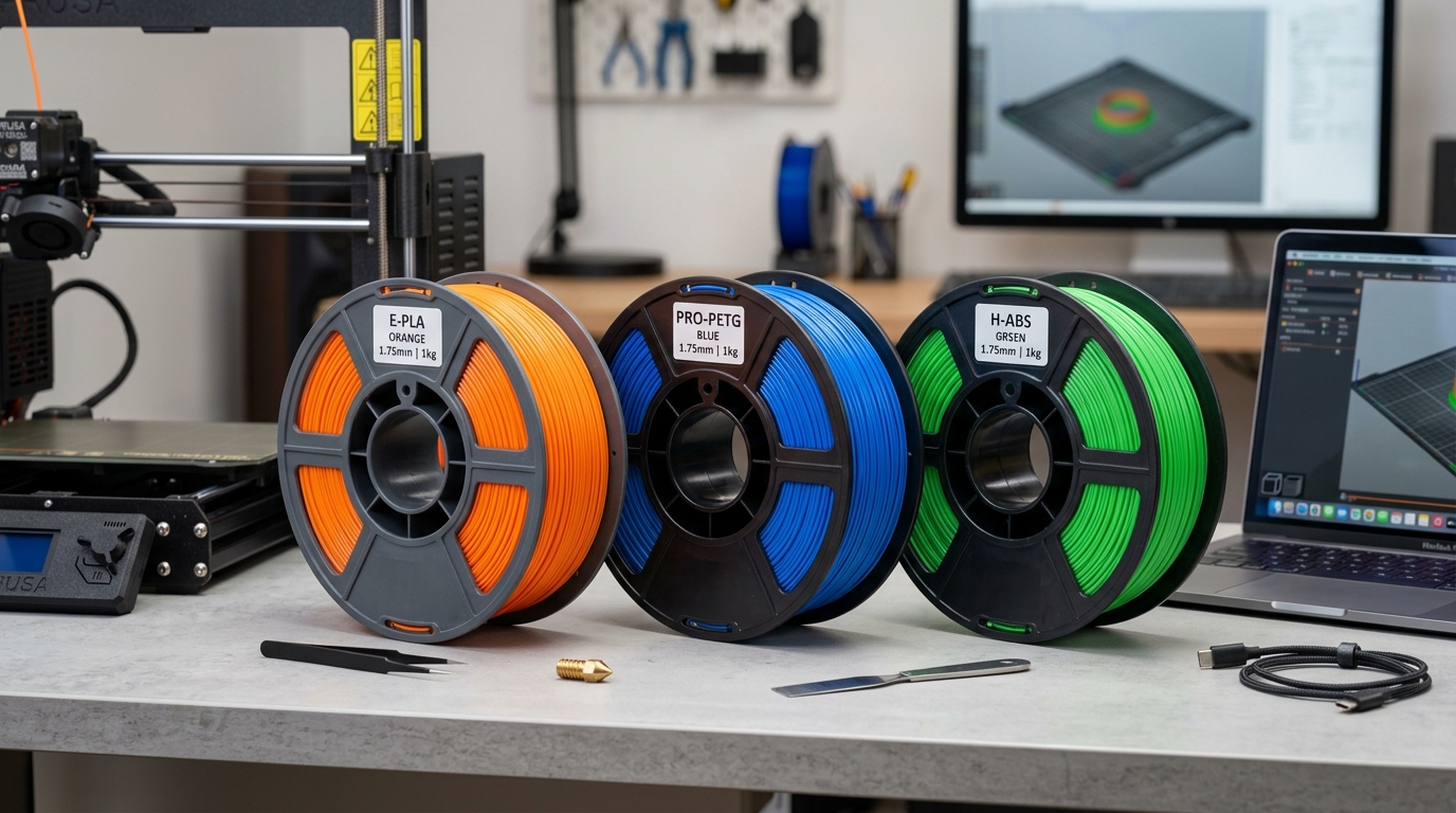 PLA vs PETG vs ABS: The Ultimate 3D Filament Buyer's Guide