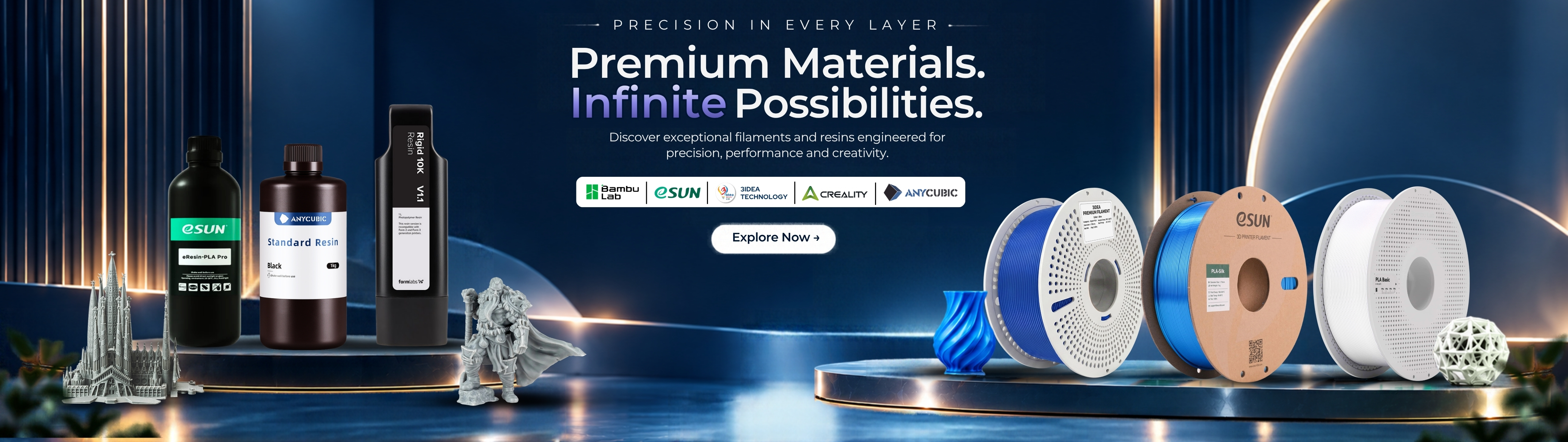 Shop premium 3D printing resins for high-precision, detailed, and durable prints.